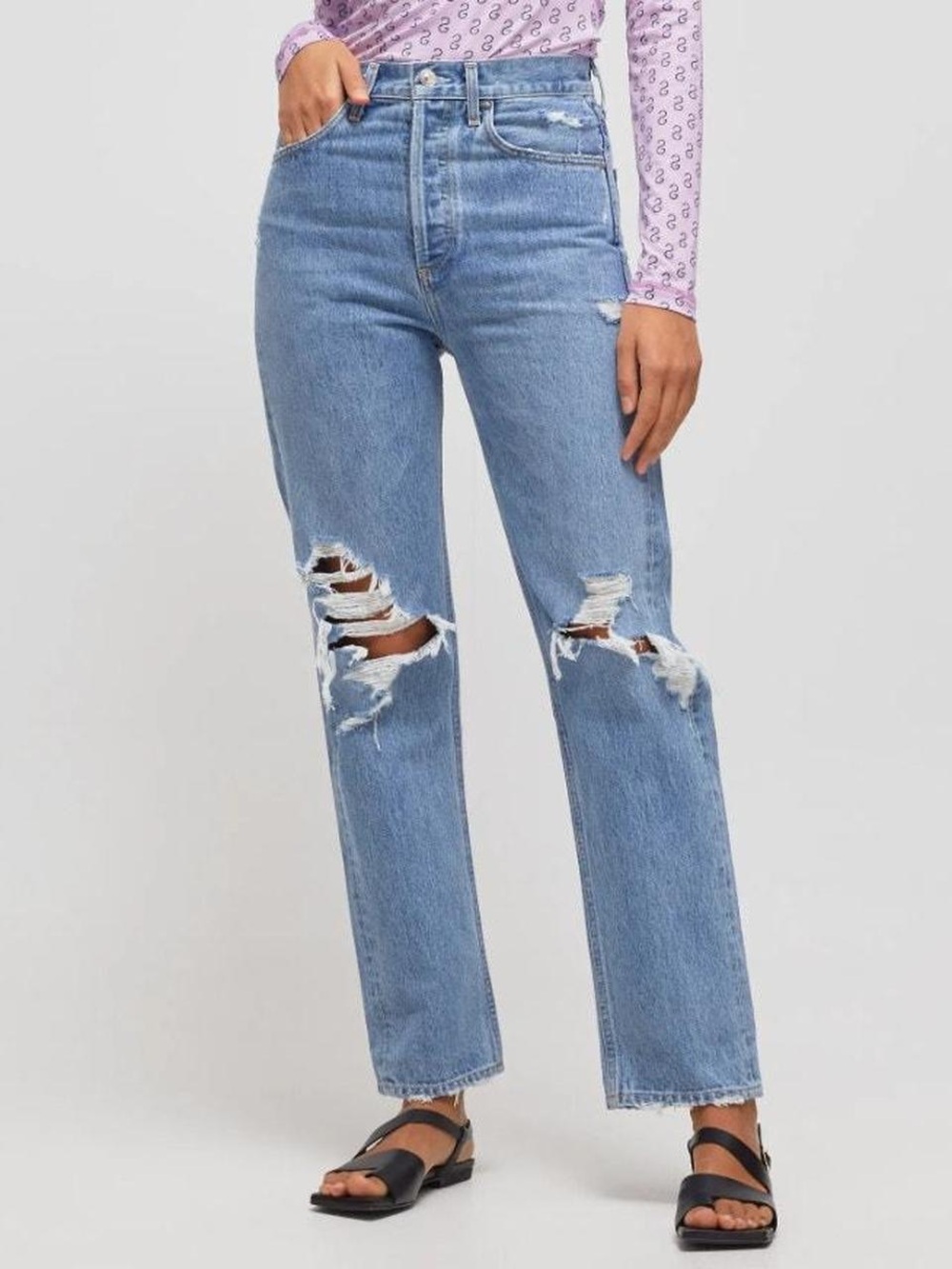 NEW AGOLDE 90's Mid Rise Loose Fit Jeans Fall Out 25